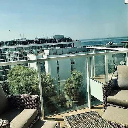 Prywatny Z Widokiem Na Morze Seaside Park 아파트